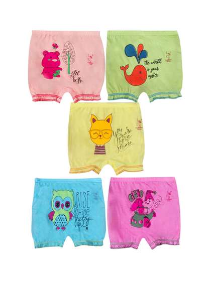 inner element Infant
                      Girls Pack Of 5 Printed Cotton Bloomers
                      LCPP_Bloomer_PK5_45