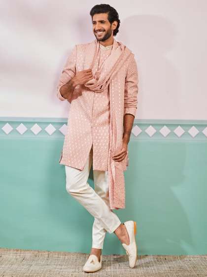 Vastramay
                        Embroidered Sherwani Set