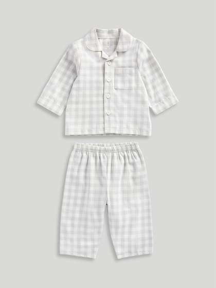 mothercare Unisex Kids
                    Checked Shirt with Pyjamas