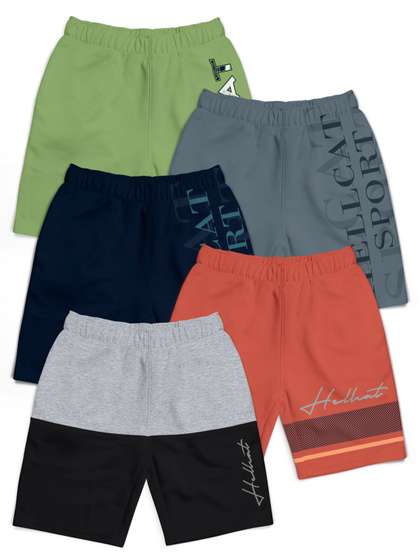 HELLCAT Boys
                      Typography Printed Shorts
