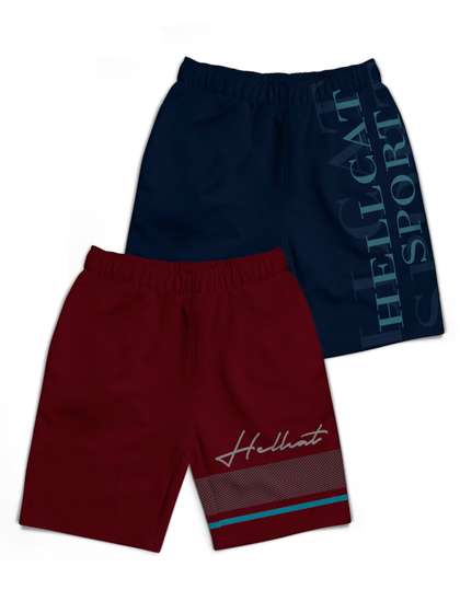 HELLCAT Boys Typography
                    Printed Shorts