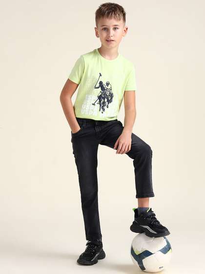 U.S. Polo Assn. Kids
                    Boys Slim Fit Light Fade Stretchable Jeans