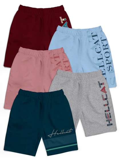HELLCAT Boys Typography
                    Printed Shorts