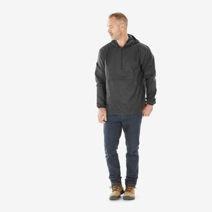 Decathlon Quechua -
                        Men Black NH100 Half Zip Waterproof Walking
                        Jackets
