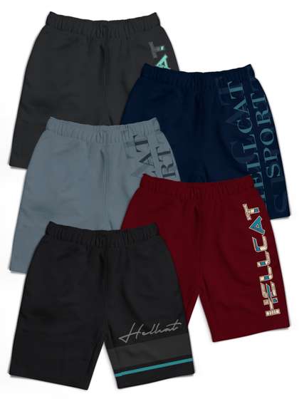 HELLCAT Boys
                      Typography Printed Shorts