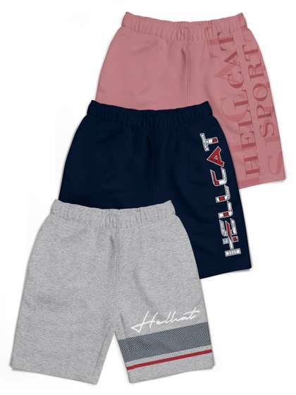 HELLCAT Boys Typography
                    Printed Shorts