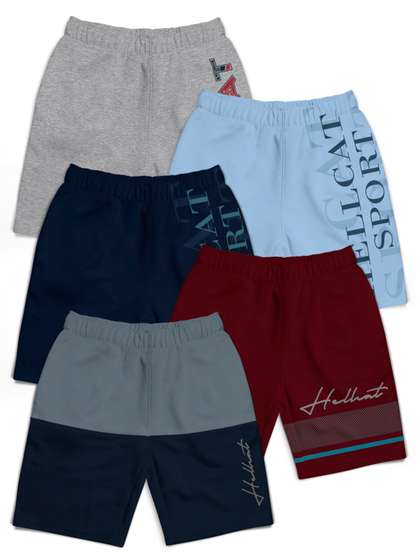 HELLCAT Boys Typography
                    Printed Shorts