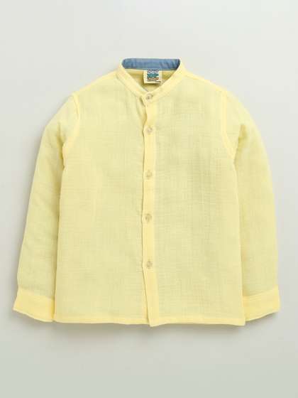 ZIP ZAP ZOOP Boys
                      Standard Opaque Casual Shirt