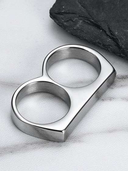 The Roadster Lifestyle
                    Co Men Trendy Double-Finger Ring