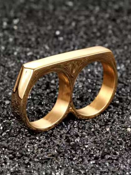 The Roadster Lifestyle
                    Co Men Trendy Double-Finger Ring