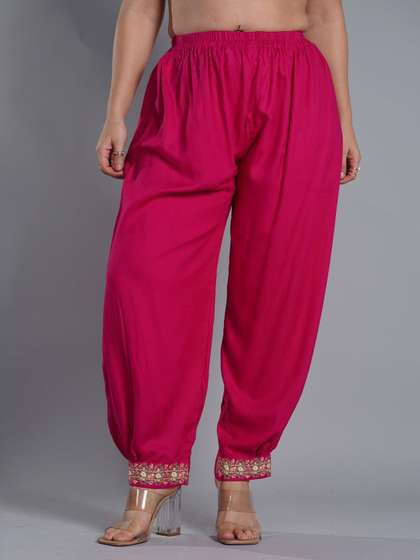 LetsDressUp Women
                        Printed Loose Fit Viscose Rayon Salwar