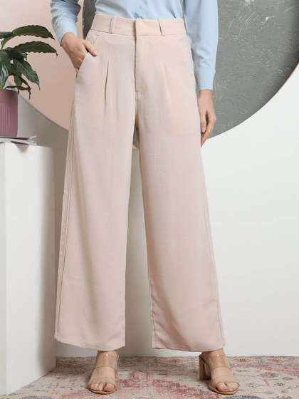 FITHUB Women
                        High-Rise Pleated Trousers