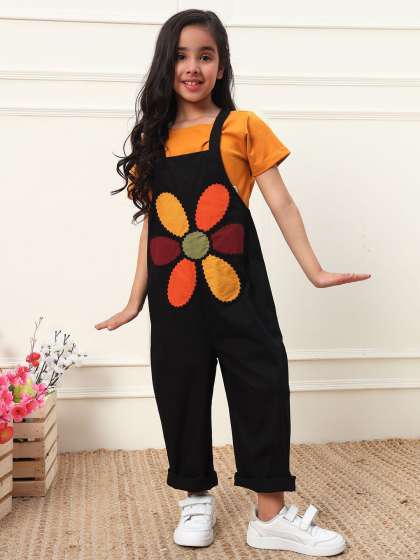 Bugandbees Girls Basic Jumpsuit
