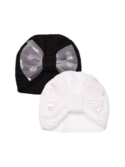 THE LITTLE LOOKERS Kids
                    Cotton Bow Knot Cap
