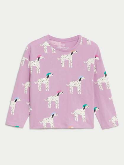 Marks & Spencer Pure Cotton Dalmatian Print Top