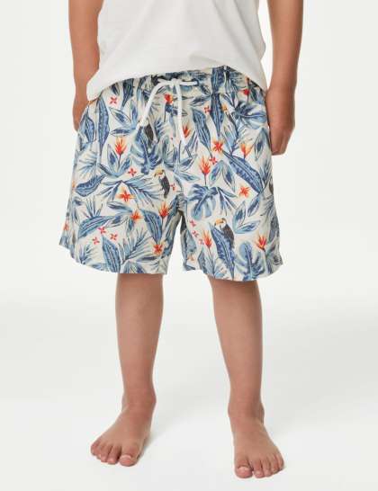 Marks & Spencer Boys Conversational Printed High-Rise Shorts