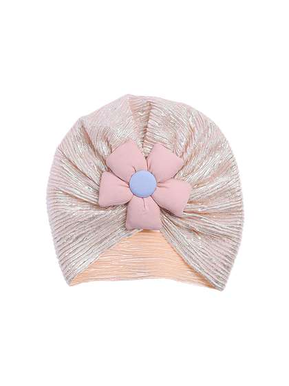 THE LITTLE LOOKERS Kids
                    Soft Hosiery Turban Flower Bow Cap