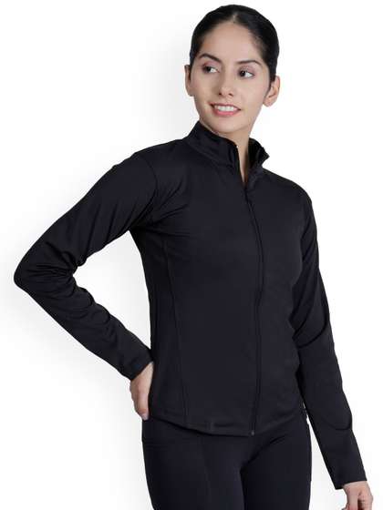 E1.88 Women Mock
                        Collar Solid Sports Lightweight Sporty Jacket