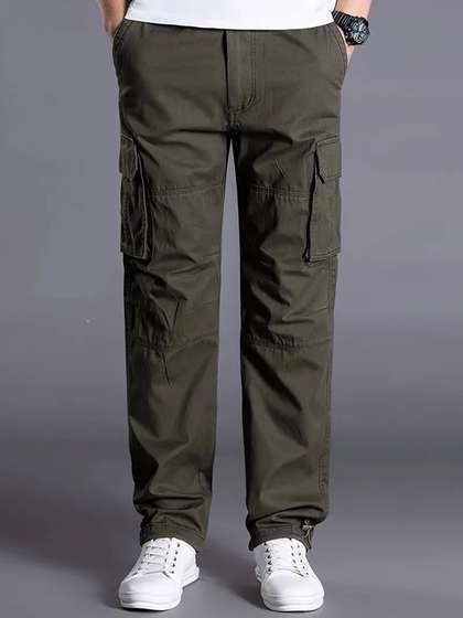 FABRIPPLE Men Classic
                      Loose Fit Cargos Trousers