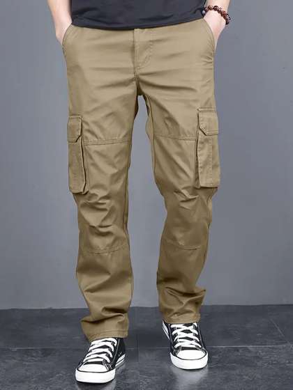 FABRIPPLE Men Classic
                      Loose Fit Cargo Trousers