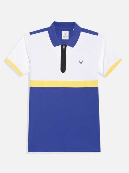 Allen Solly Junior Boys
                    Colourblocked Polo Collar T-shirt
