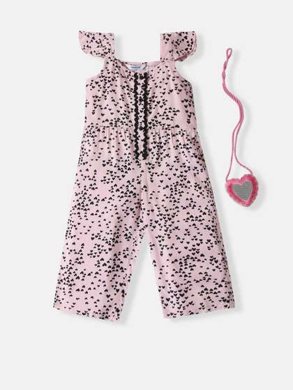 Nauti Nati Girls Printed
                    Basic Jumpsuit