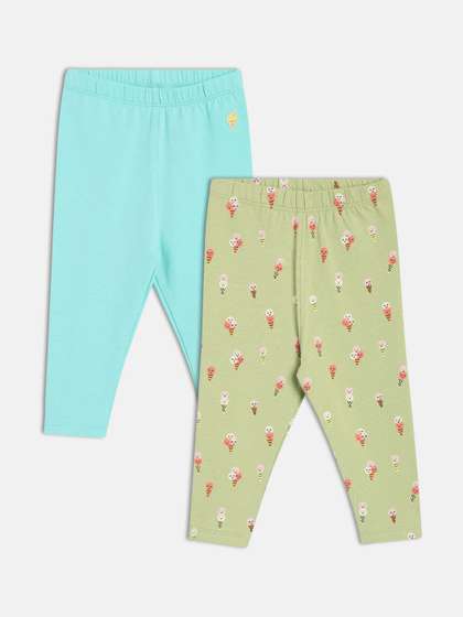 MINI KLUB Girls Pack Of
                    2 Printed Leggings
