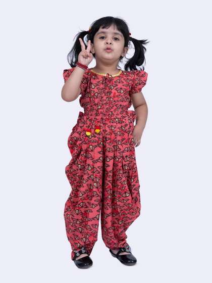 Twisha Girls Printed
                    Basic Jumpsuit