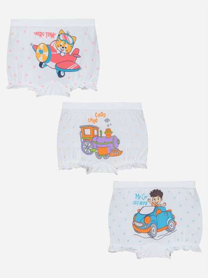 Bodycare Kids Pack Of 3
                    Assorted Cotton Basic Briefs KIA305-PK002_P3