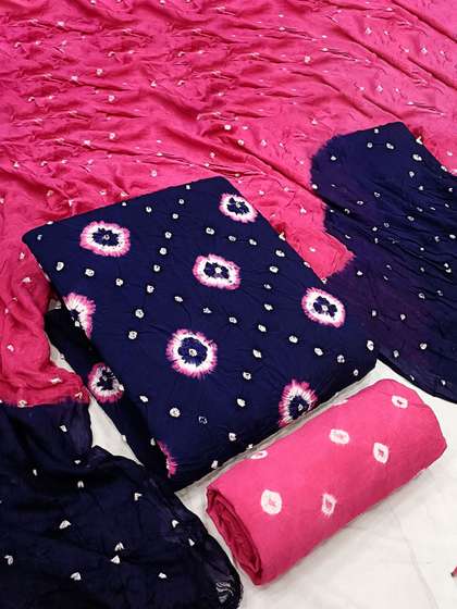 HMP Fashion Bandhani
                        Printed Unstitched Dress Material