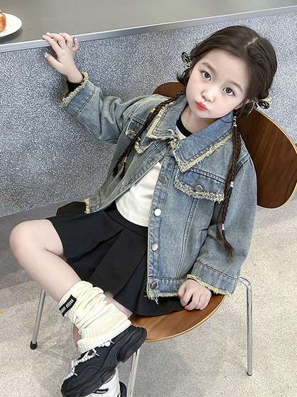 LULU & SKY Longline Denim Jacket