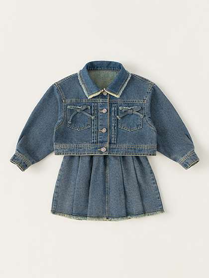 LULU & SKY Girls Denim Cotton Jacket