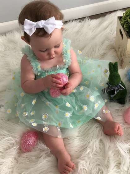 TotzTouch Baby Girls
                    Printed Party Dress
