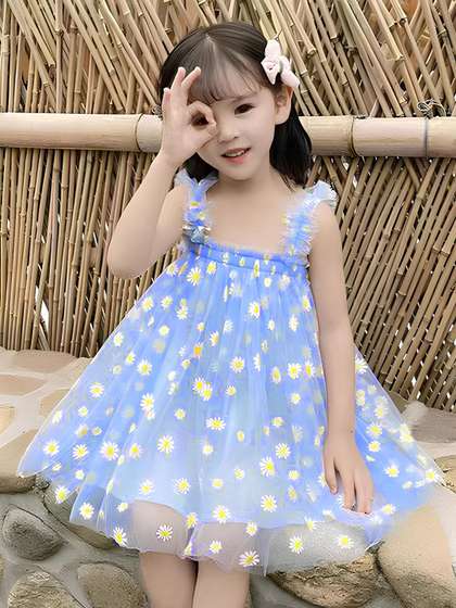 TotzTouch Baby Girls
                    Printed Party Dress