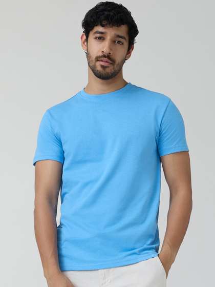 XYXX Cotton Rich Solid Code T-shirt for Men