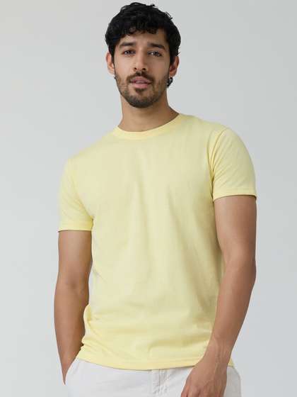 XYXX Men Cotton Rich Solid Code T-shirt