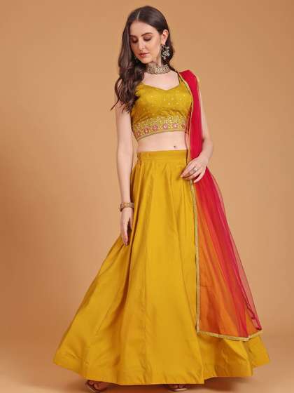 Kinjo Embroidered Sequinned Ready to Wear Lehenga & Blouse With Dupatta