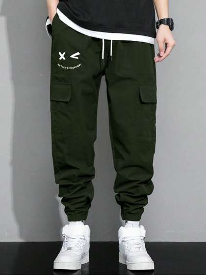 BAESD Boys Relaxed
                    Cargos Regular Fit Cotton Trousers