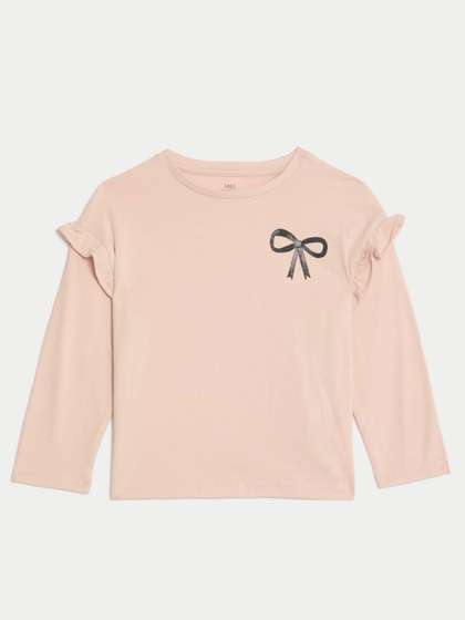 Marks & Spencer Pure
                    Cotton Bow Top