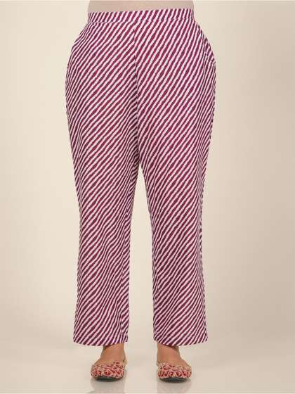 Aramya Women Striped Palazzos
