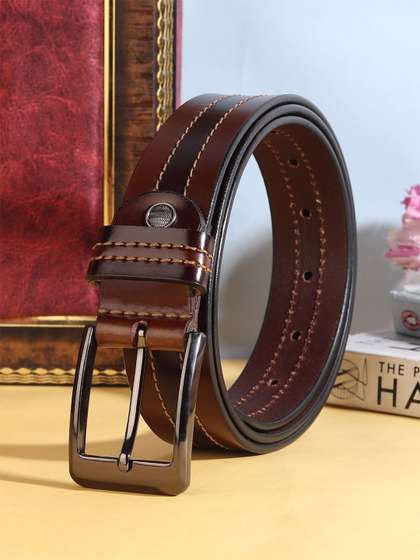 Provogue Men Textured
                      Leather Formal Belt