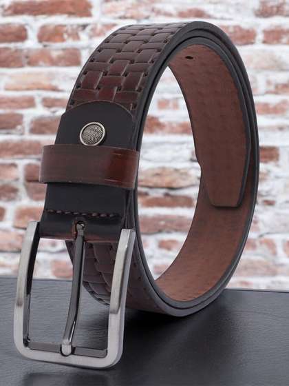 Metronaut Men Textured
                    Leather Belt
