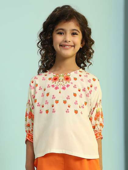 Biba Floral Print
                    Extended Sleeves Top