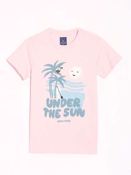 Allen Solly Junior Boys
                    Graphic Printed Round Neck Cotton T-shirt