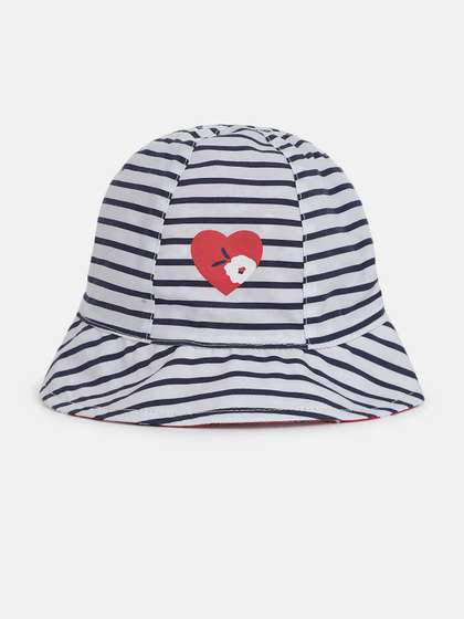 Chicco Girls White
                    Striped Bucket Hat
