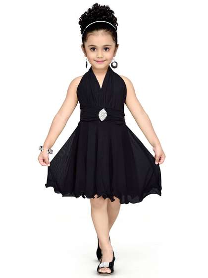Sangria Girls Self
                      Designed Frock
