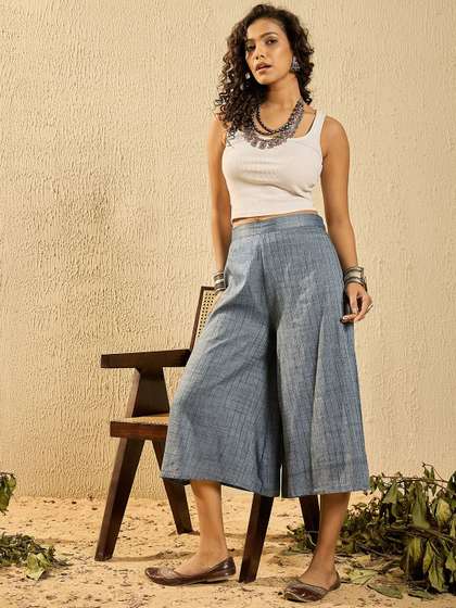 InWeave Women Flared Palazzos