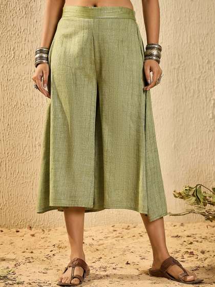InWeave Women Flared Palazzos
