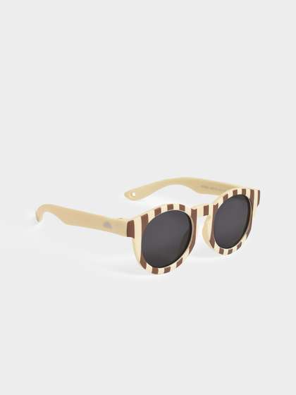 MiArcus Kids Polarised
                    & UV Protected Striped Frame Round Sunglasses
                    8904351997892