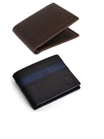Hayes London Men Wallets
                    Pack of 2 Genuine Leather with RFID Blocking Combo